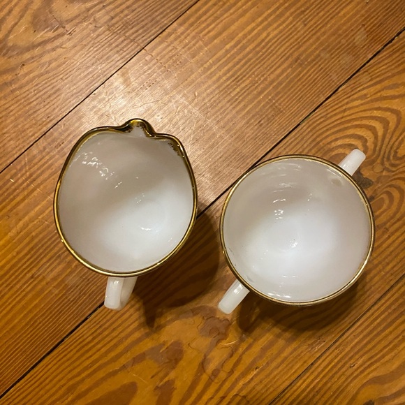 Fire King White and Gold Coffee Cups - Picture 9 of 9